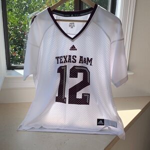 Adidas Texas A&M White and Maroon Jersey